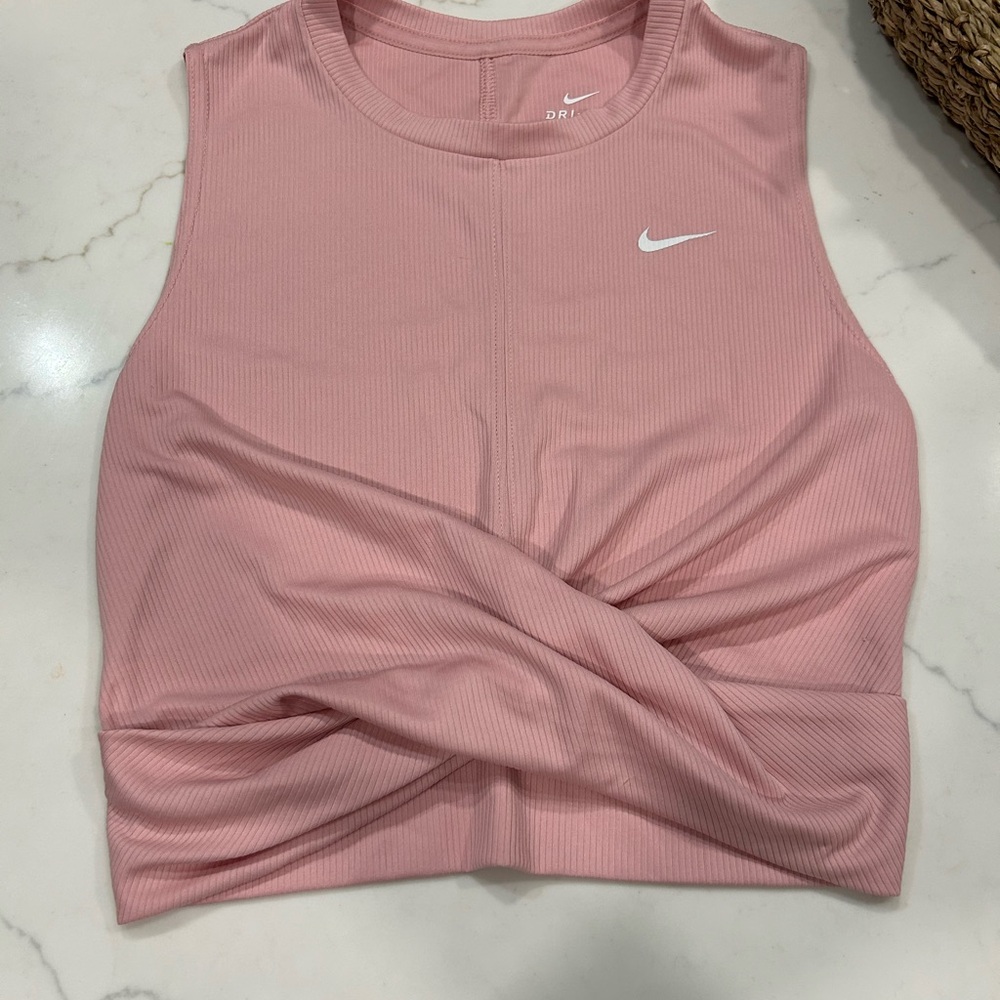 Nike cropped twist top Size S